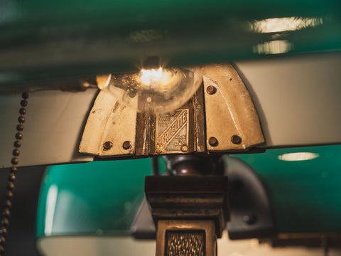 美國銀行家雙燈罩檯燈 Antique Banker's Lamp