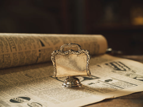 925銀製餐巾架 Antiqur Classic Model Napkin Holder Silver