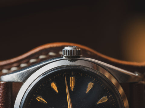 勞力士(Rolex)Perpetual Vintage黑色GILT錶盤5564自動上鍊機械錶
