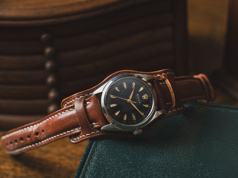 勞力士(Rolex)Perpetual Vintage黑色GILT錶盤5564自動上鍊機械錶