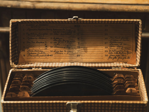 古董便攜式專輯箱 ——— Antique Record Album & Case