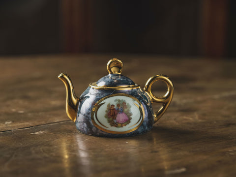 法國 vintage Limoges 手繪小茶壺