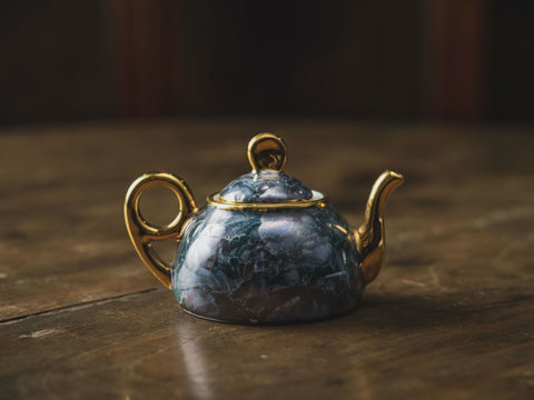 法國 vintage Limoges 手繪小茶壺