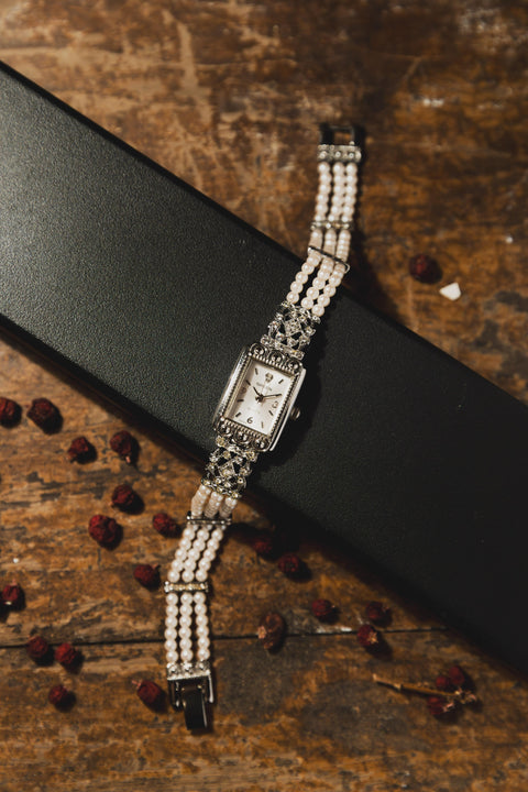 Ladies Gruen Watch with Pearl Band