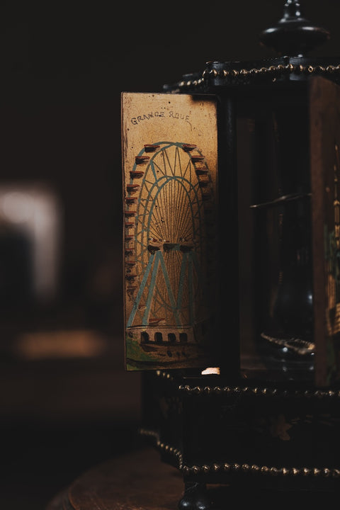 維多利亞時期旋轉式古董雪茄盒