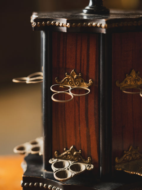 旋轉式雪茄盒 —— Antique Napoleon III Cigar Carousel
