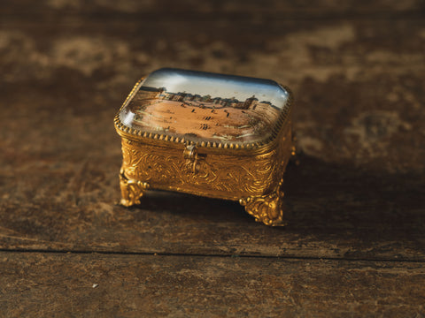 珠寶盒系列 — Antique French glass jewelry box 「 Beveled glass 」