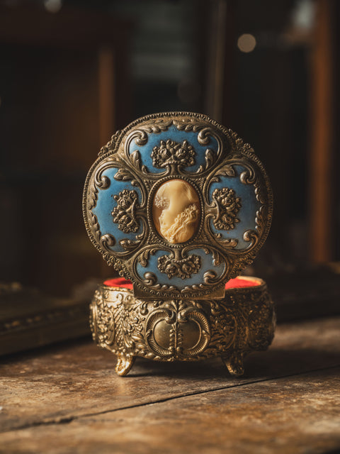 珠寶盒  —— Vintage Elegant Ornate Jewellery Box with Cameo