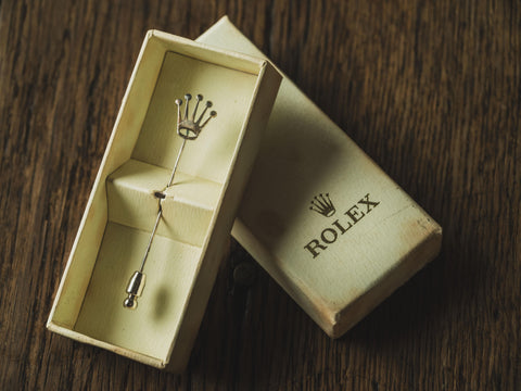 Rolex vintage lapel pin勞力士 （1980s） With Original Case